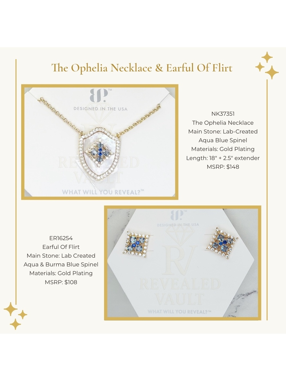 The Ophelia Necklace & Earful Of Flirt - OG